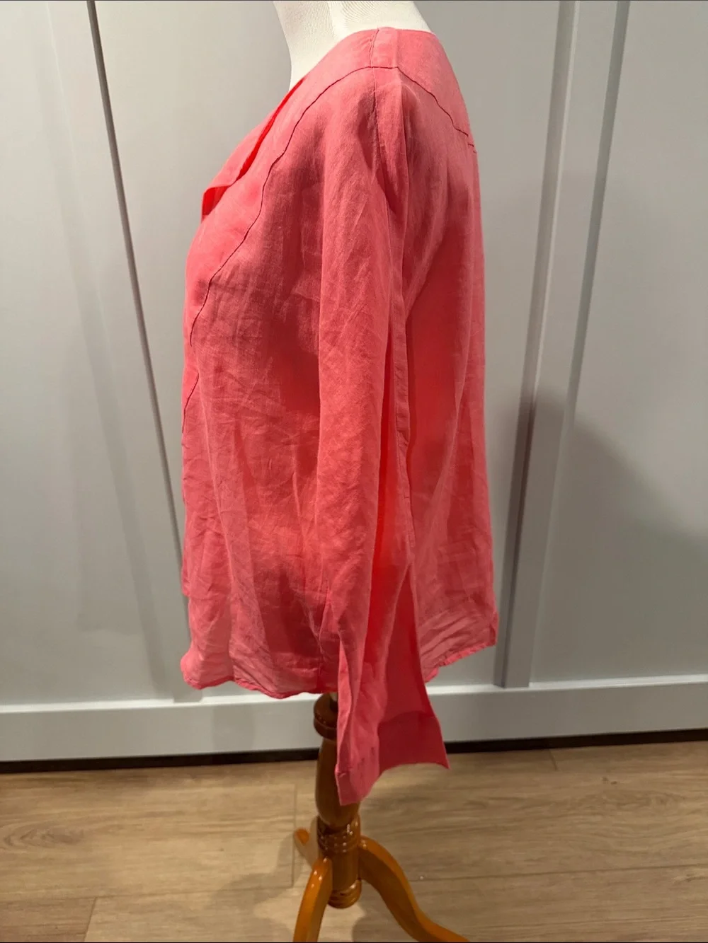 J. Crew  Coral Pink pullover Shirt